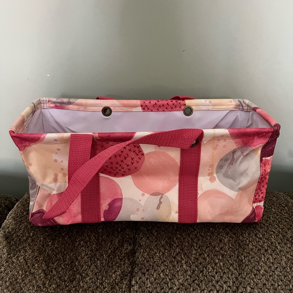 Thirty-One Pink and Red Tiny Utility Tote